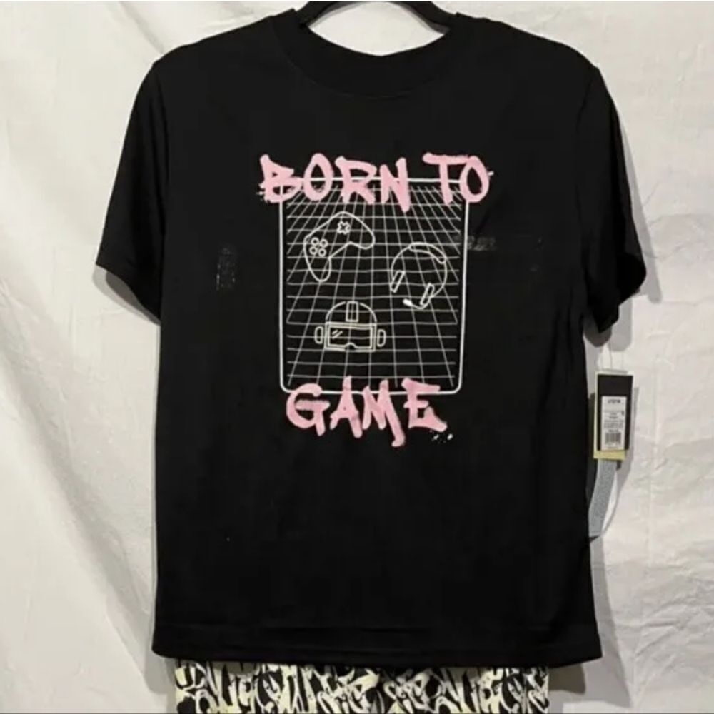 Art Class Girls Pajamas Born to Game” Sz Large 12/14.